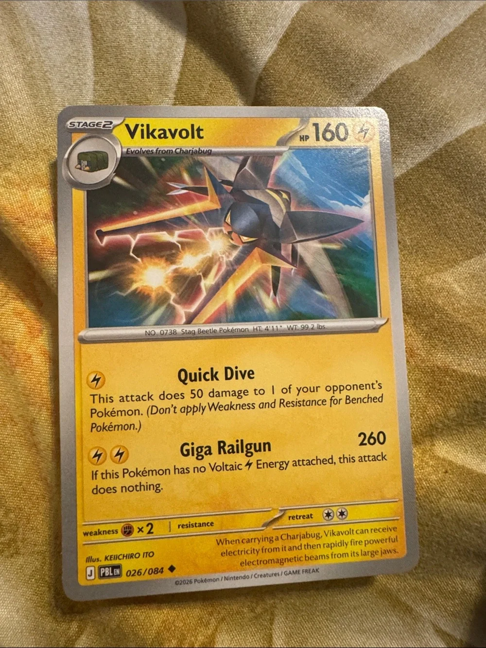 Vikavolt Pokémon Card